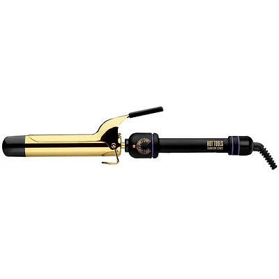 Hot Tools Signature Series 1 1/4-inch Gold Curling Iron/Wand - Black/Gold - HTIR1576