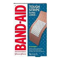 BAND-AID Tough Strips Bandages - Extra Large - 10's