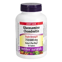 Webber Naturals Glucosamine & Chondroitin Sulfate 750mg/600mg - 90s