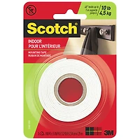 Scotch Indoor Mounting Tape - 1in x 55in