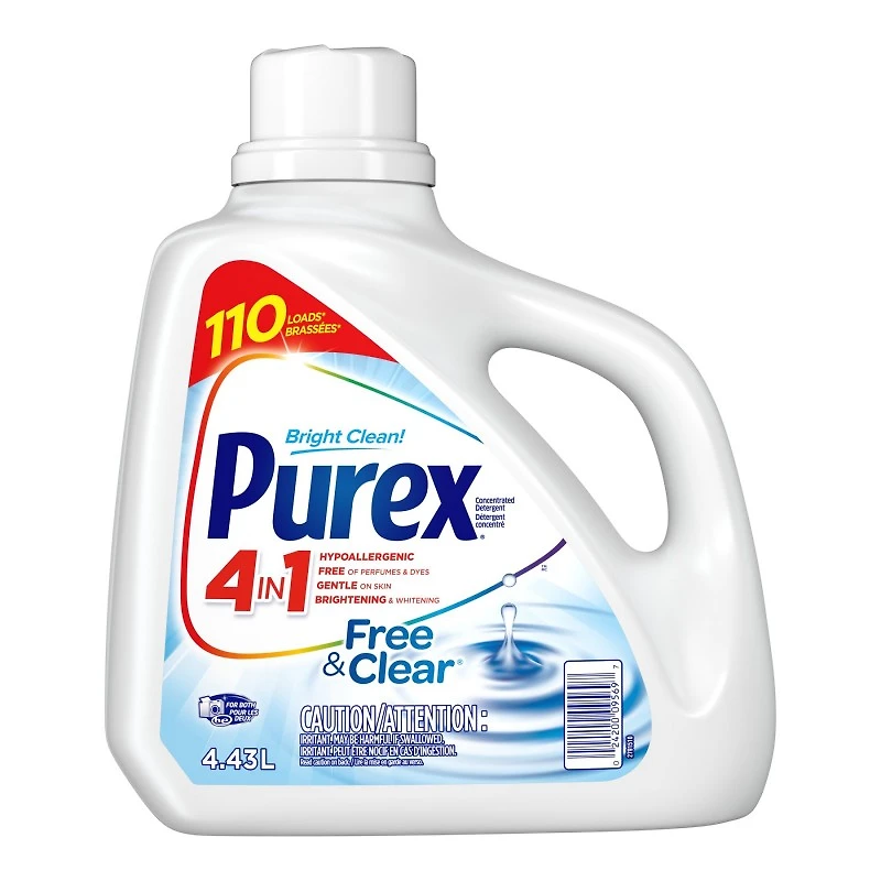 Purex Laundry Detergent - Free & Clear - 4.43L
