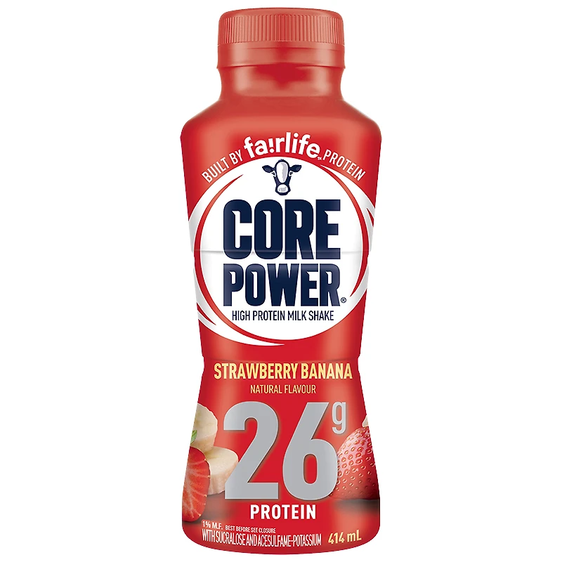 Core Power High Protein Milk Shake - Strawberry Banana - 414ml