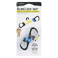 Nite Ize SlideLock 360Â° Magnetic Locking Dual Carabiner - MSBL-03-R7