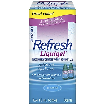 Refresh Liquigel Lubricant Eye Drops - 2x15ml
