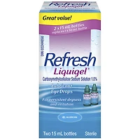 Refresh Liquigel Lubricant Eye Drops - 2x15ml