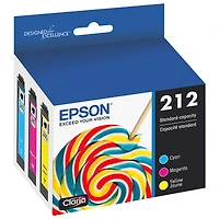 Epson 212 Claria Ink Combo Pack - Cyan/Magenta/Yellow - T212520-S