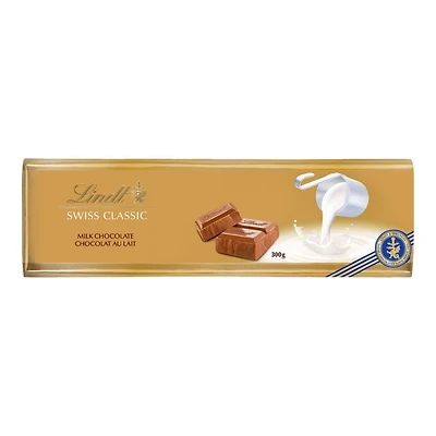 LINDT Swiss Classic Milk Chocolate Bar - 300g