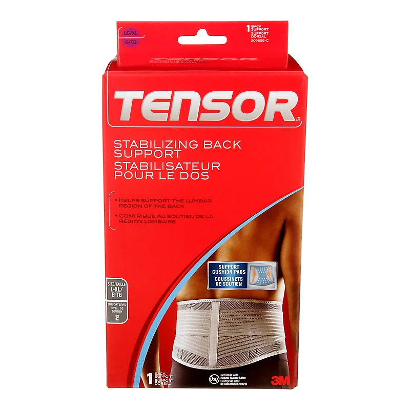 Tensor Stabilizing Back Support Brace - Adjustable