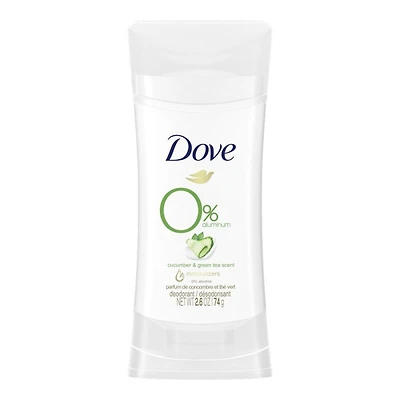 Dove 0% Aluminum Deodorant - Cucumber & Green Tea - 70g