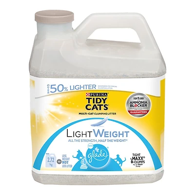 Tidy Cats LightWeight Clumping Cat Litter - Glade Clear Springs - 2.72kg