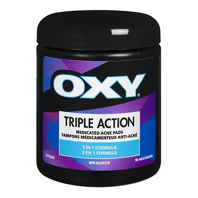 OXY Triple Action Cleansing Acne Pads - 90s