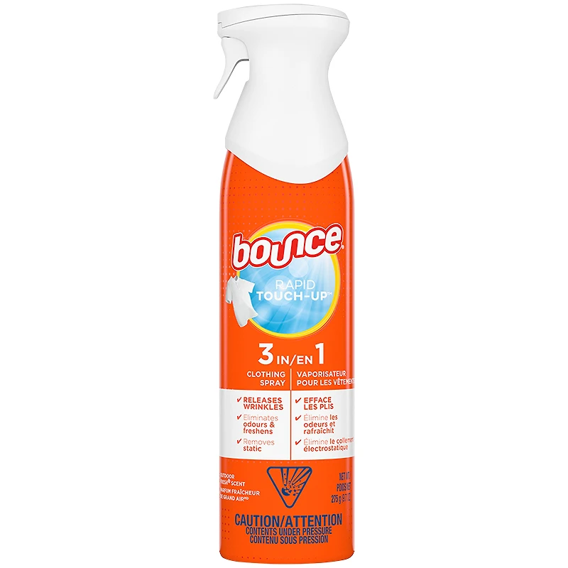Bounce Rapid Touch-Up 3 in 1 Clothing Spray - 275g