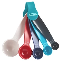 Trudeau Measuring Spoon Set - Multi Coloured - 5 piece