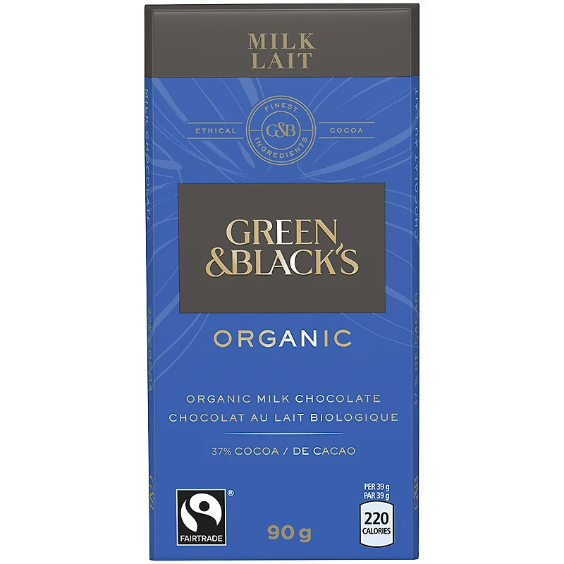 Green & Black's Organic Chocolate - Milk - 90g