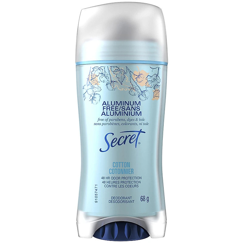 Secret Aluminum Free Deodorant - Cotton - 68g