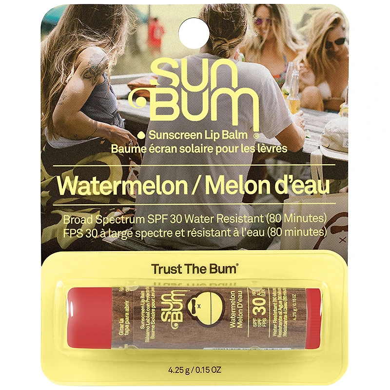 Sun Bum Sunscreen Lip Balm SPF 30 - Watermelon - 4.25g