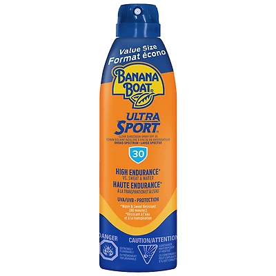 Banana Boat Ultra Sport Clear Sunscreen Spray - SPF 30 - 226g