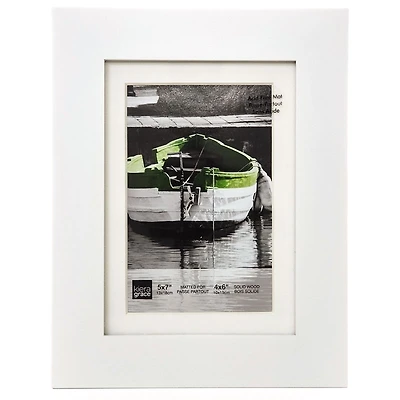Kiera Grace Langford Frame - White - 5x7 Inch Matted for 4x6 Inch - PH43790-7
