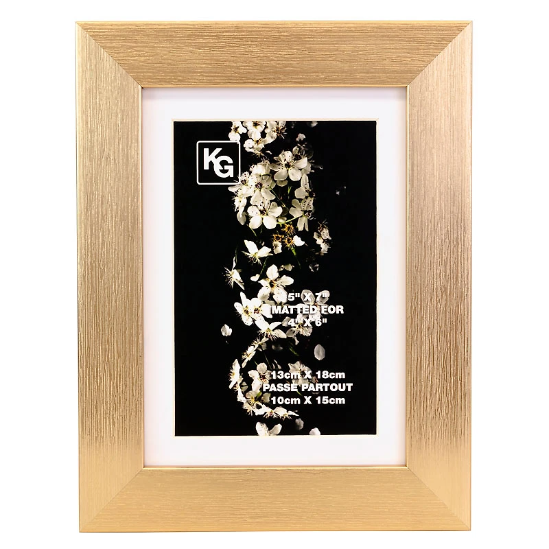 Kiera Grace Clara Frame - Gold - 5x7 Inch Matted for 4x6 Inch - PH40123-6