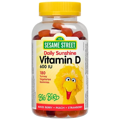 Sesame Street Daily Sunshine Vitamin D - 600 IU - 180s