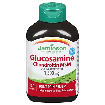 Jamieson Glucosamine Chondroitin MSM 1,300 mg - 120's