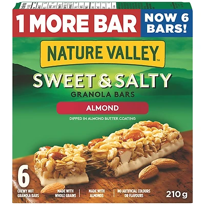 Nature Valley Sweey & Salty Granola Bars - Almond - 210g