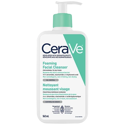 Cerave Foaming Facial Cleanser - Normal to Oily - 562ml