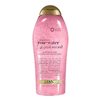 OGX sensitive+ Rose Water & Pink Sea Salt Body Scrub & Wash - 577ml