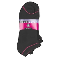 Techsock Low Cut Cushion - Ladies - Black - 3 pack