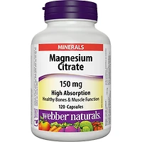 Webber Naturals Magnesium Citrate 150 mg - 120s