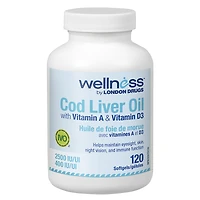 Wellness by London Drugs Cod Liver Oil with Vitamin A & D - 120s