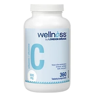 Wellness by London Drugs Vitamin C - 500mg - 360s