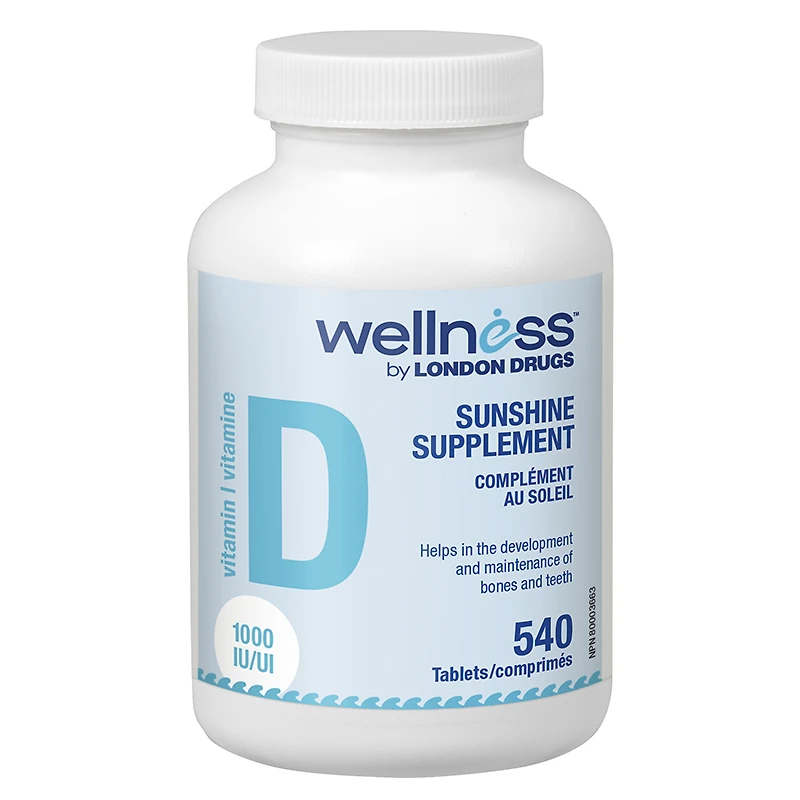 Wellness by London Drugs Vitamin D - 1000 IU - 540s