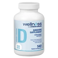 Wellness by London Drugs Vitamin D - 1000 IU - 540s