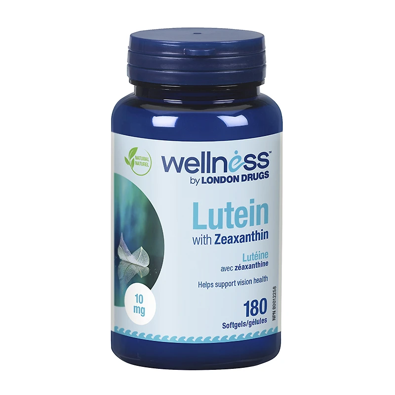 Wellness by London Drugs Lutein with Zeaxanthin - 10mg - 180s