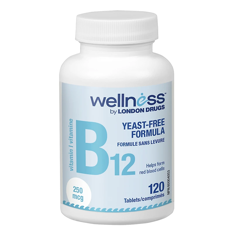 Wellness by London Drugs Vitamin B12 - 250mcg - 120s