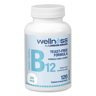 Wellness by London Drugs Vitamin B12 - 250mcg - 120s