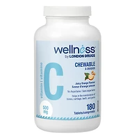 Wellness by London Drugs Vitamin C Chewable - 500mg - 180s