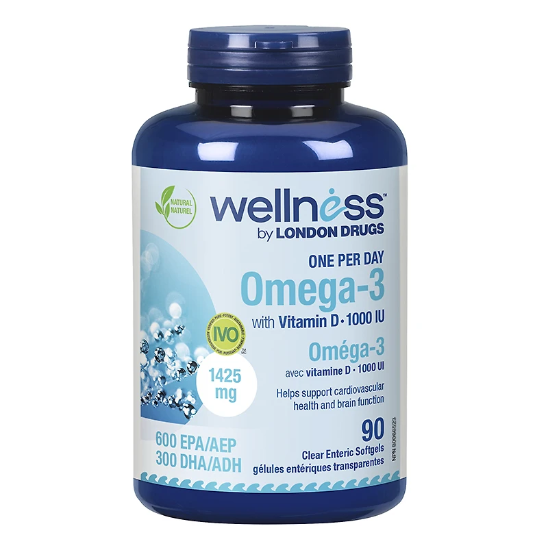 Wellness by London Drugs Omega-3 with Vitamin D - 90s