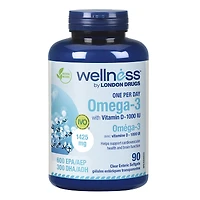Wellness by London Drugs Omega-3 with Vitamin D - 90s