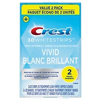 Crest 3D White Whitestrips Classic Vidid Dental Whitening Kit - 2 x 10 Treatments