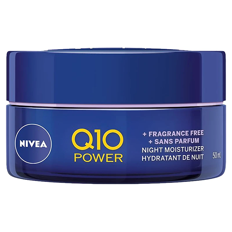 Nivea Q10 Power Anti-Wrinkle Night Moisturizer - Fragrance Free - 50ml