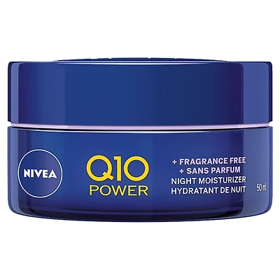 Nivea Q10 Power Anti-Wrinkle Night Moisturizer - Fragrance Free - 50ml