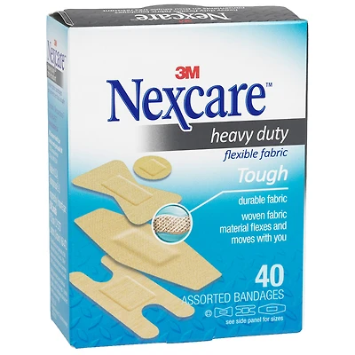 3M Nexcare Heavy Duty Fabric Bandages - 40s