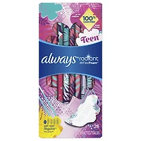Always Radiant Pads Teen - Regular - 28s