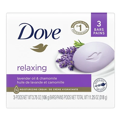 Dove Relaxing Lavender Beauty Bar - 3 x 106g