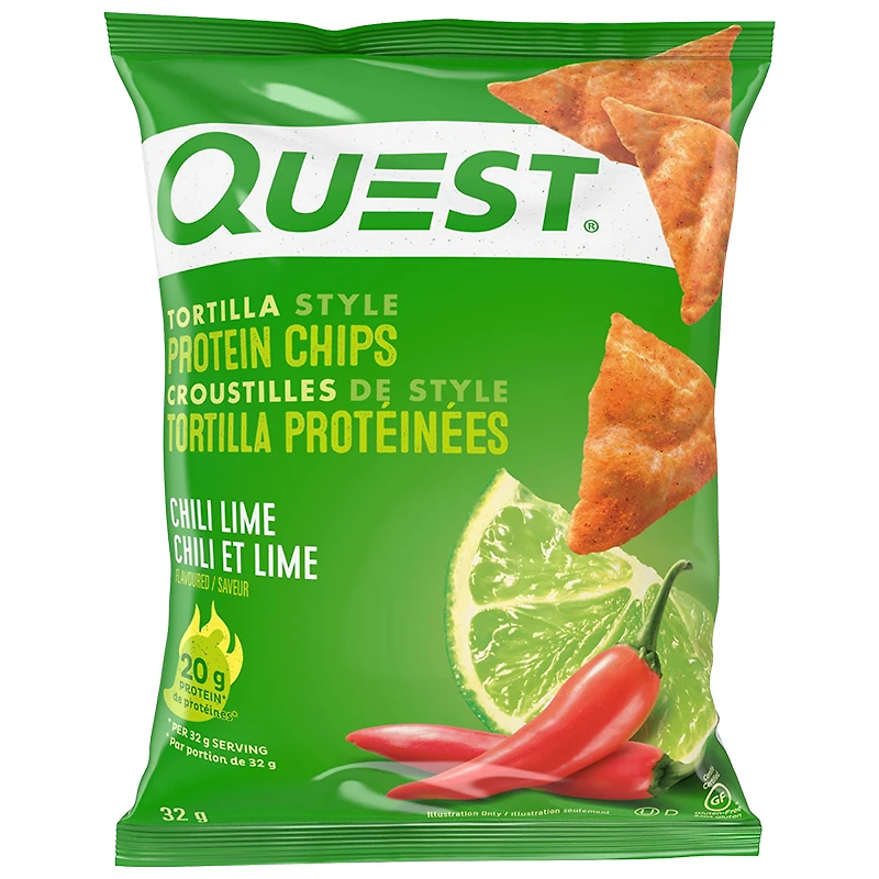 Quest Tortilla Style Protein Chips - Chili Lime - 32g