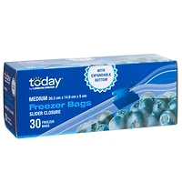 Today by London Drugs Freezer Bags - Medium - 30s