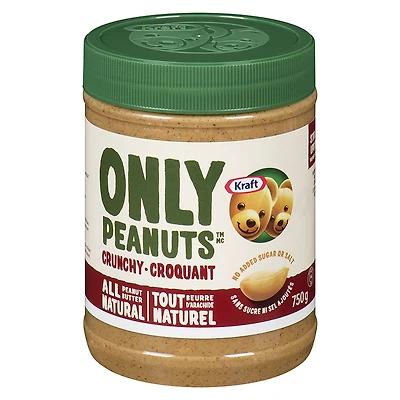 KRAFT NAT P/BUTTER CRUNCHY 750G