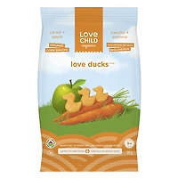 Love Child Organics Love Ducks Corn Snacks - Carrot + Apple - 30g